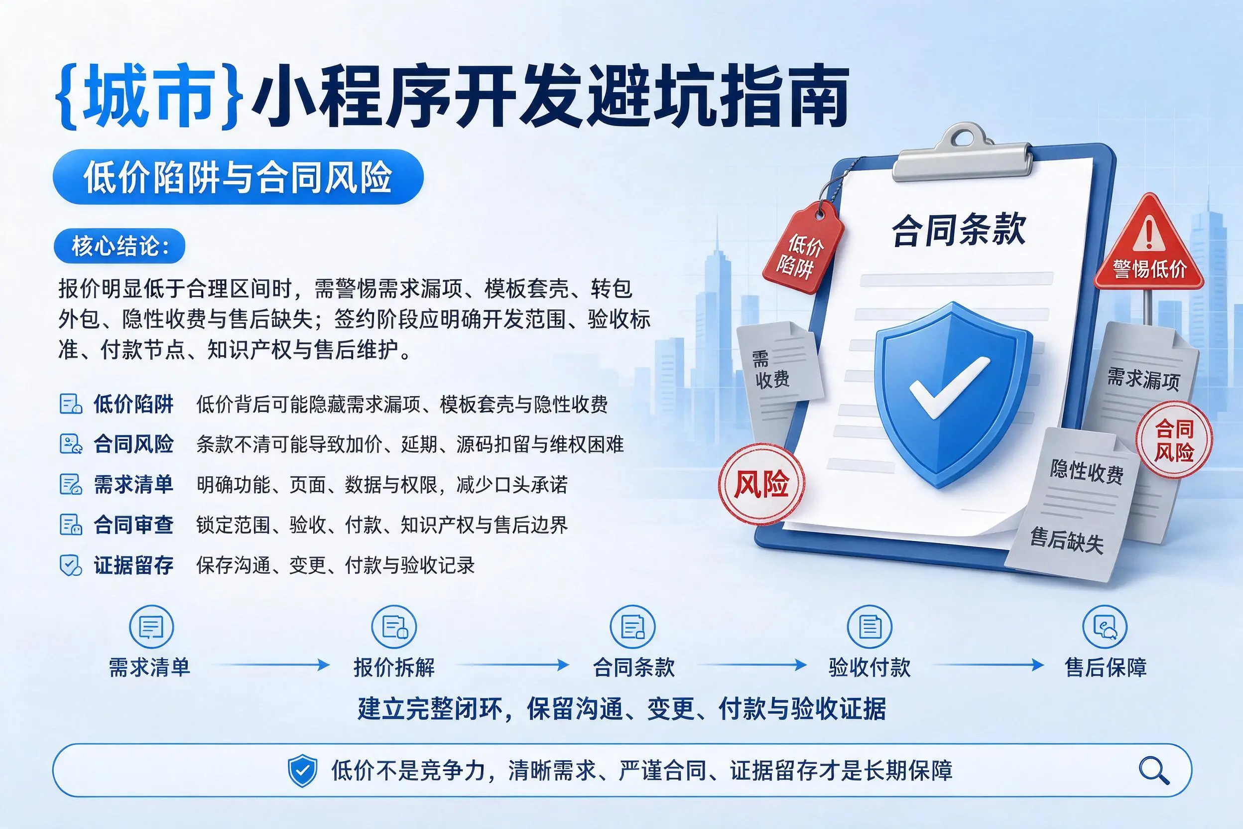 德宏小程序开发避坑指南：低价陷阱与合同风险