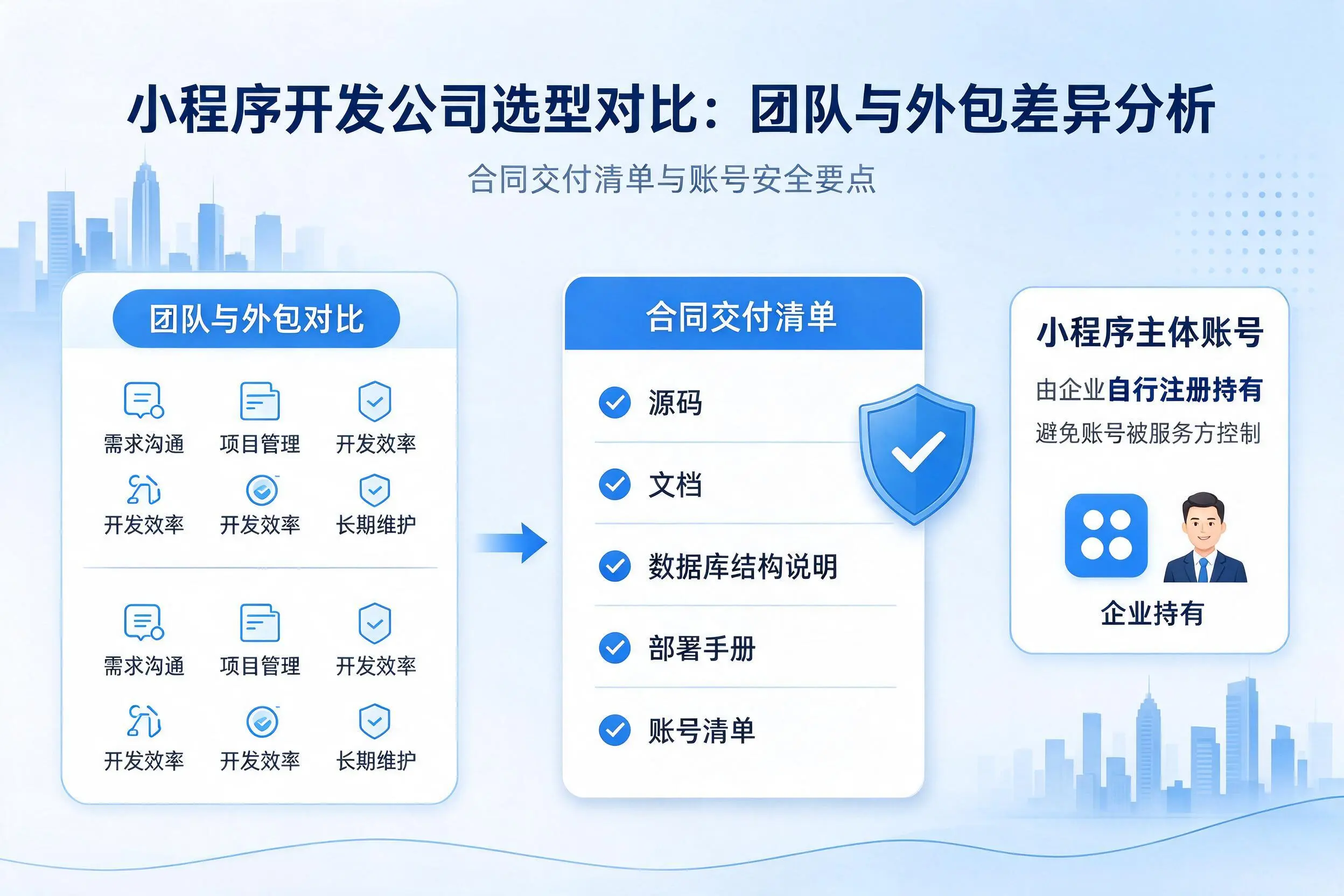 德宏小程序开发公司选型对比：团队与外包差异分析