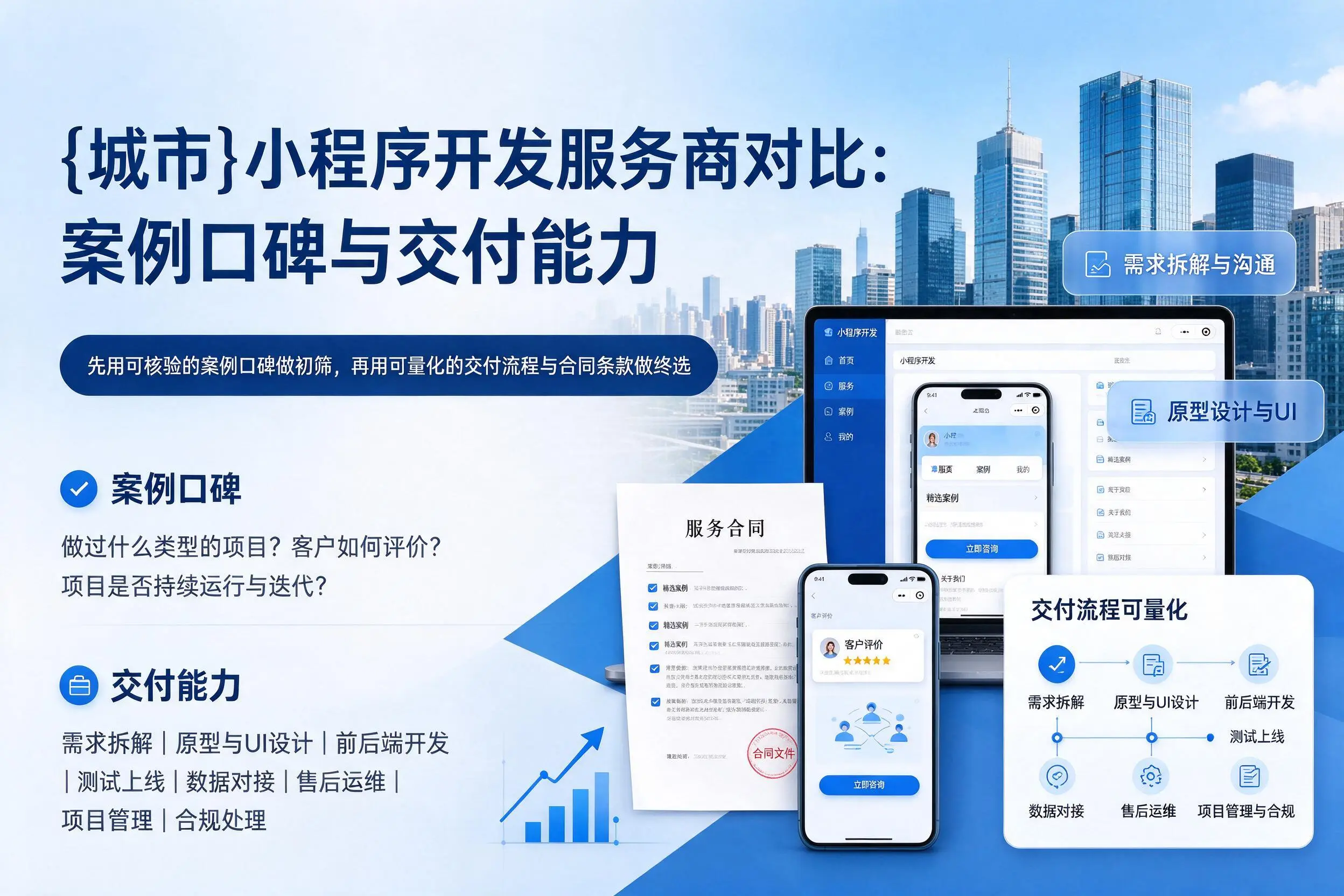 德宏小程序开发服务商对比：案例口碑与交付能力