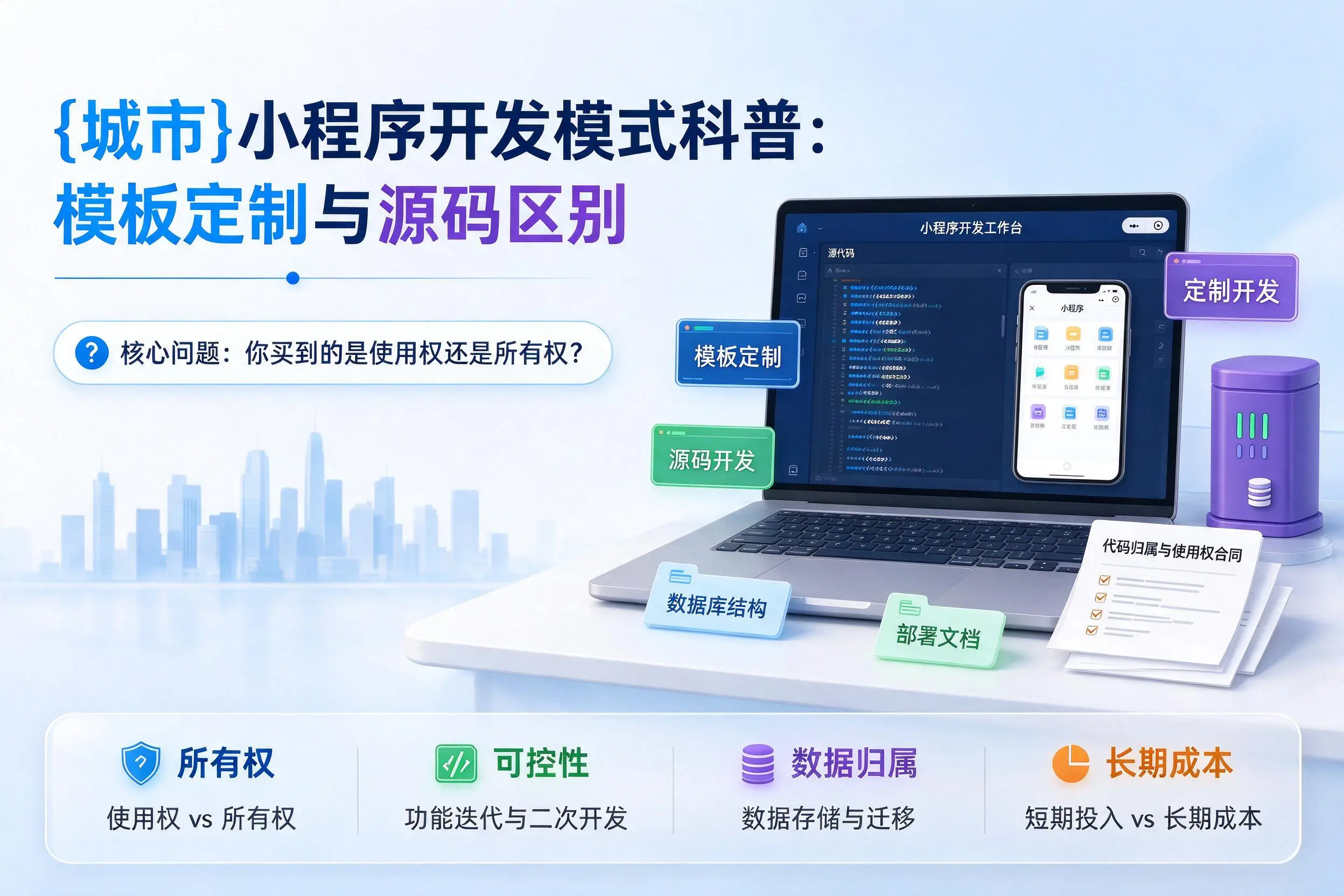 德宏小程序开发模式科普：模板定制与源码区别
