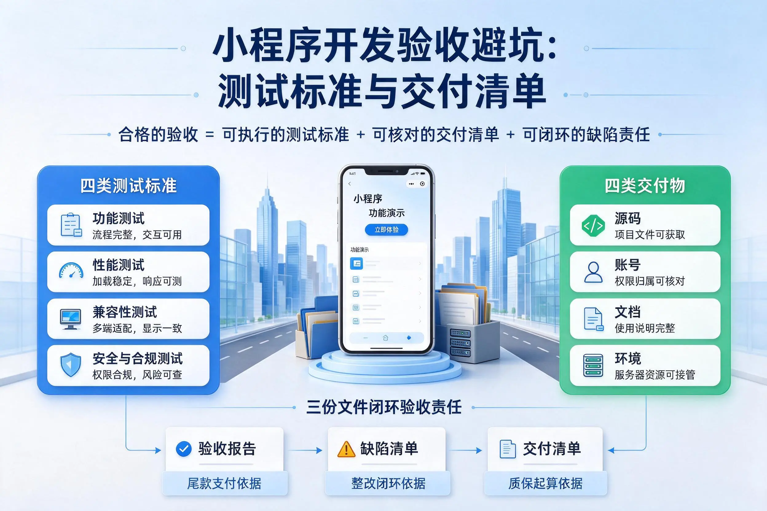 德宏小程序开发验收避坑:测试标准与交付清单