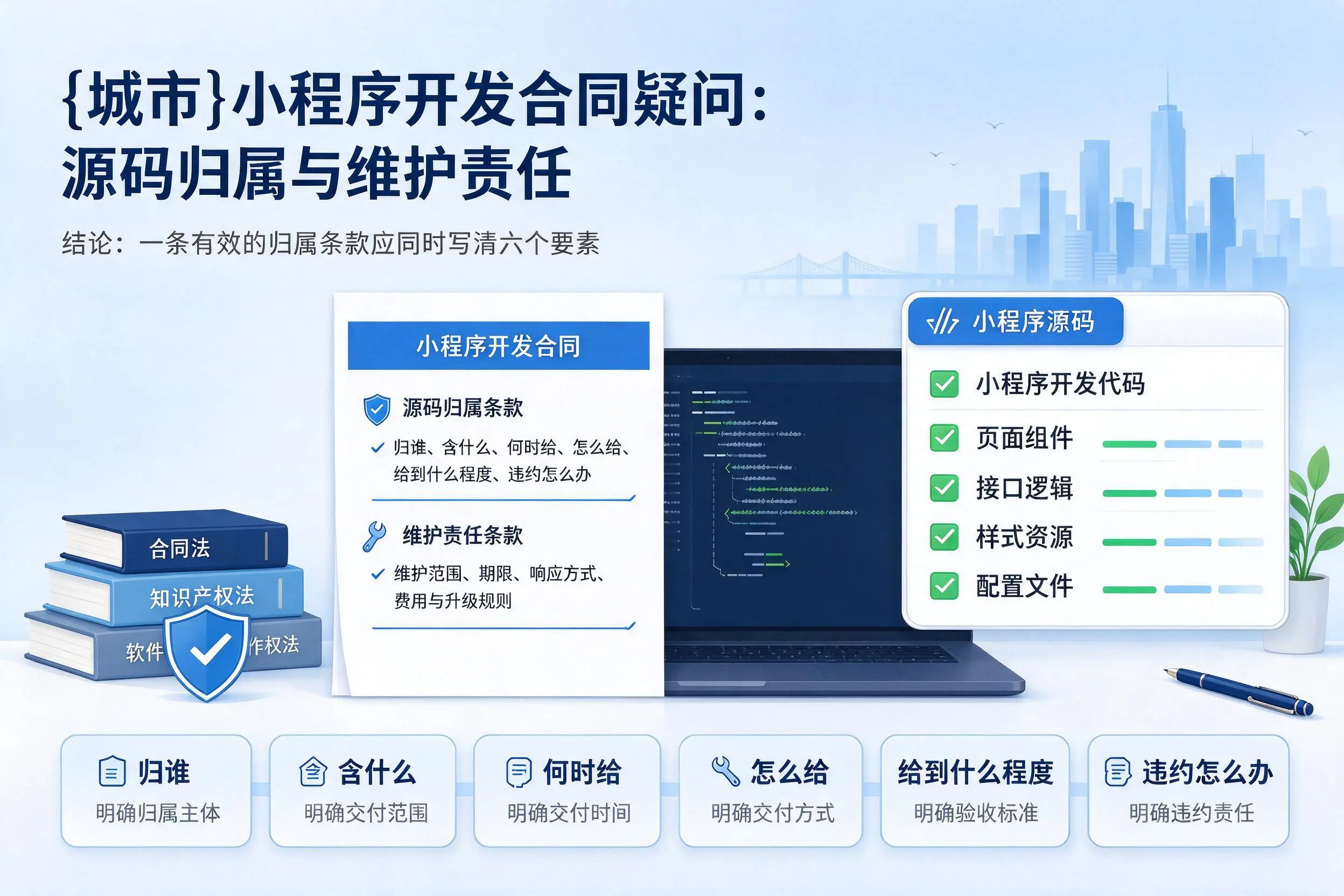 德宏小程序开发合同疑问：源码归属与维护责任