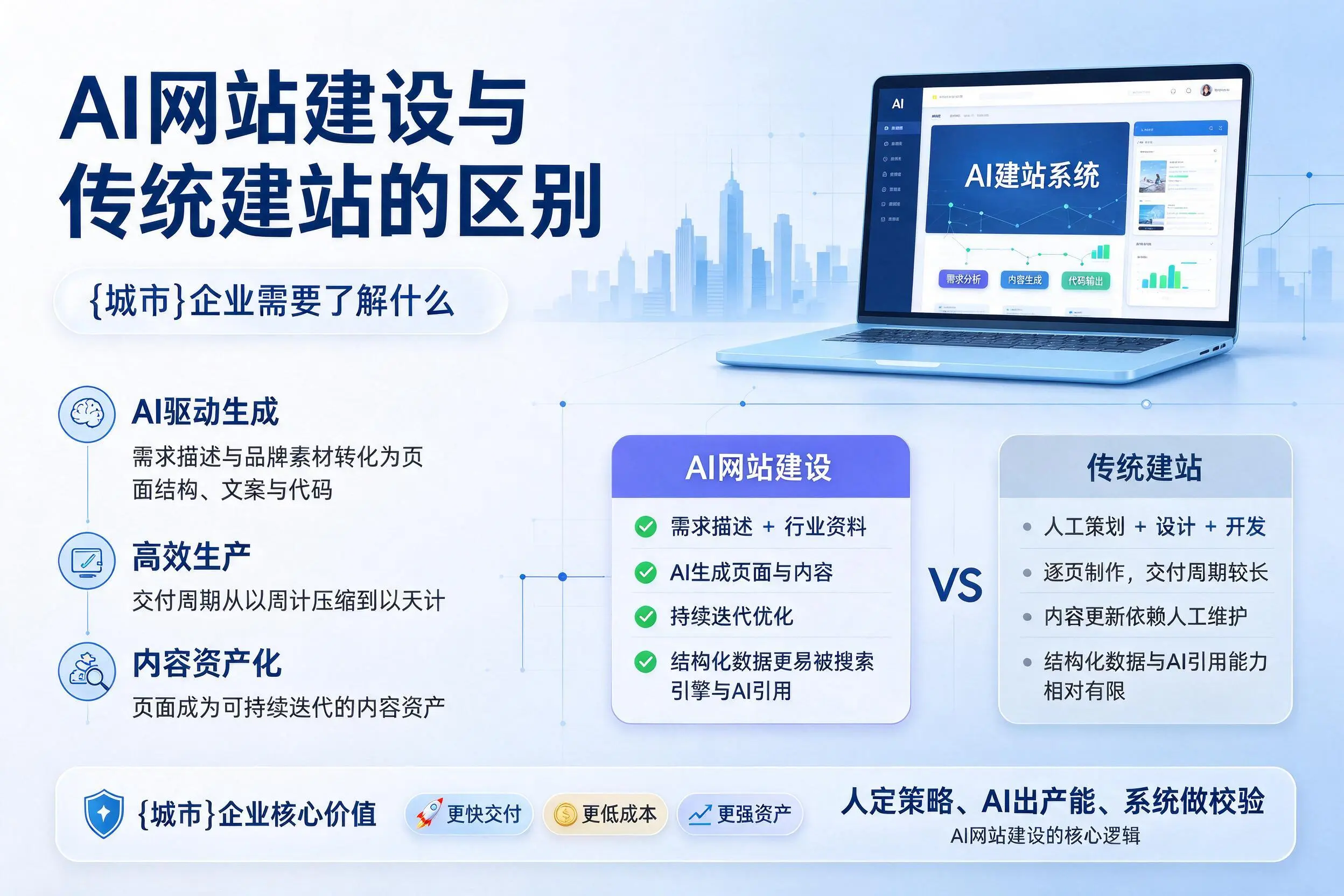 AI网站建设与传统建站的区别，德宏企业需要了解什么