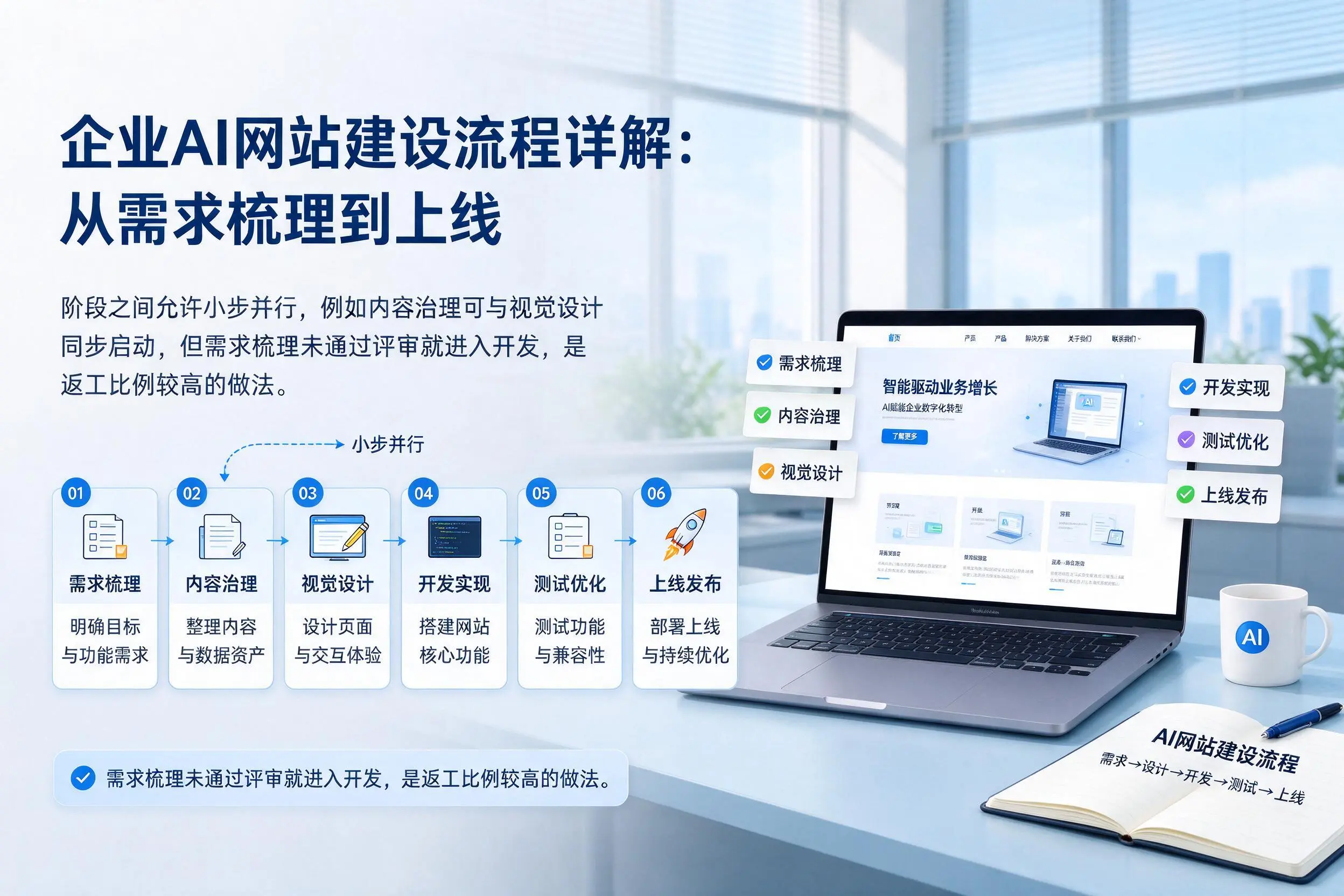 德宏企业AI网站建设流程详解：从需求梳理到上线
