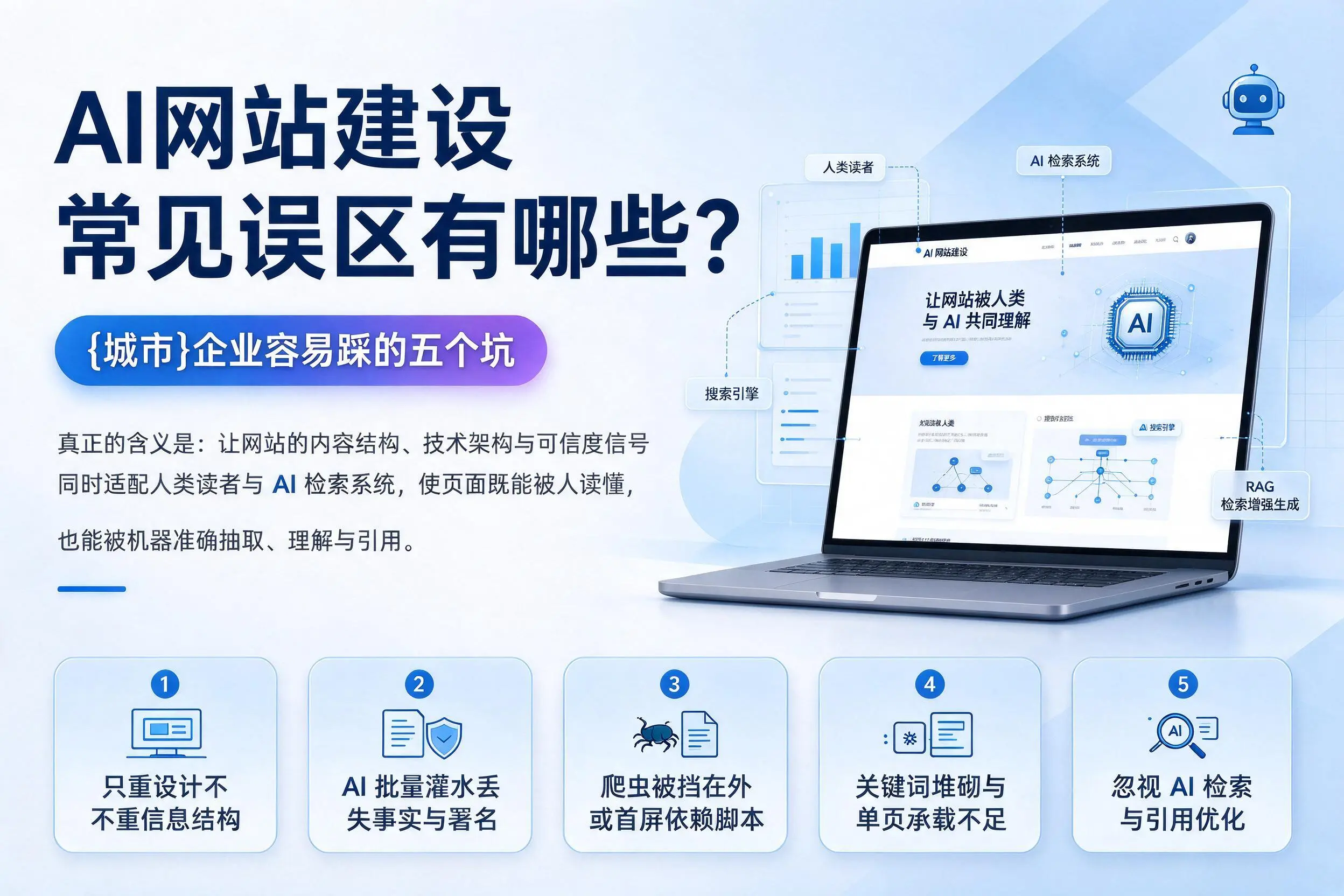 AI网站建设常见误区有哪些？德宏企业容易踩的五个坑