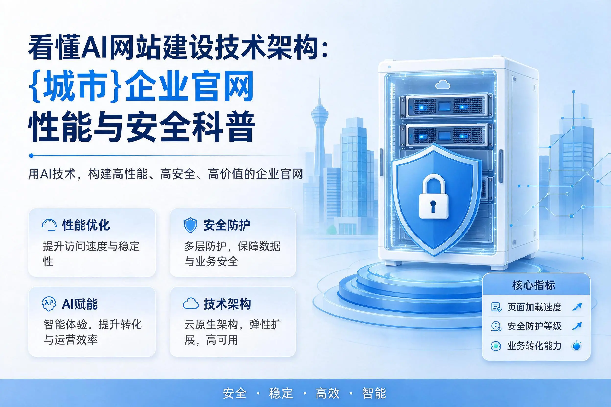 看懂AI网站建设技术架构:德宏企业官网性能与安全科普