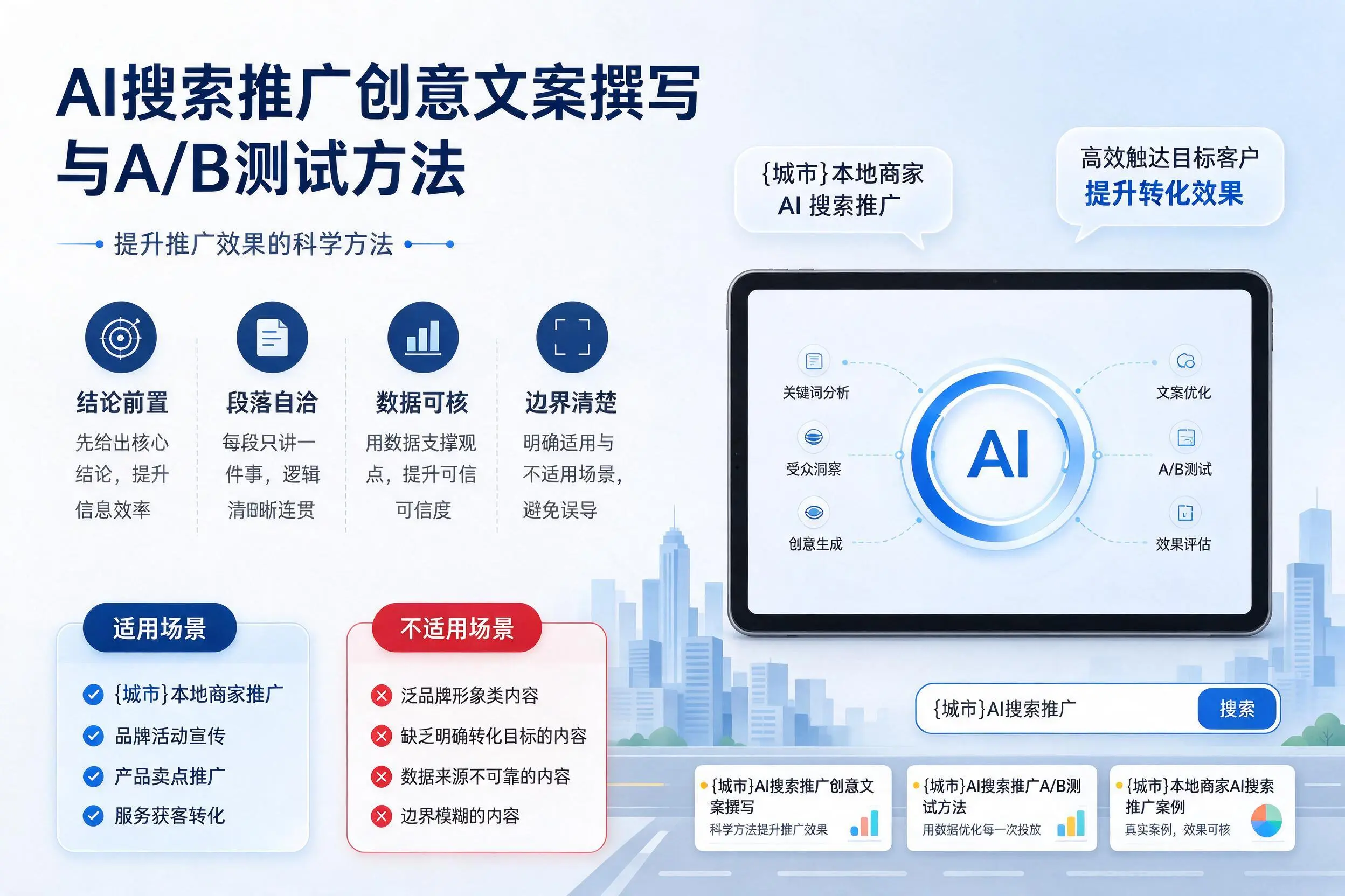德宏AI搜索推广创意文案撰写与A/B测试方法